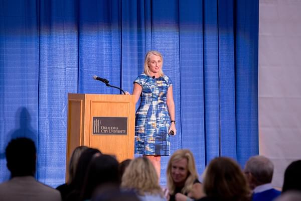 Piper Kerman speaking to the OKC community. Piper Kerman speaking to the OKC community.