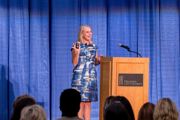 Piper Kerman talks to OKC community about incarceration and criminal justice reform. Piper Kerman talks to OKC community about incarceration and criminal justice reform.