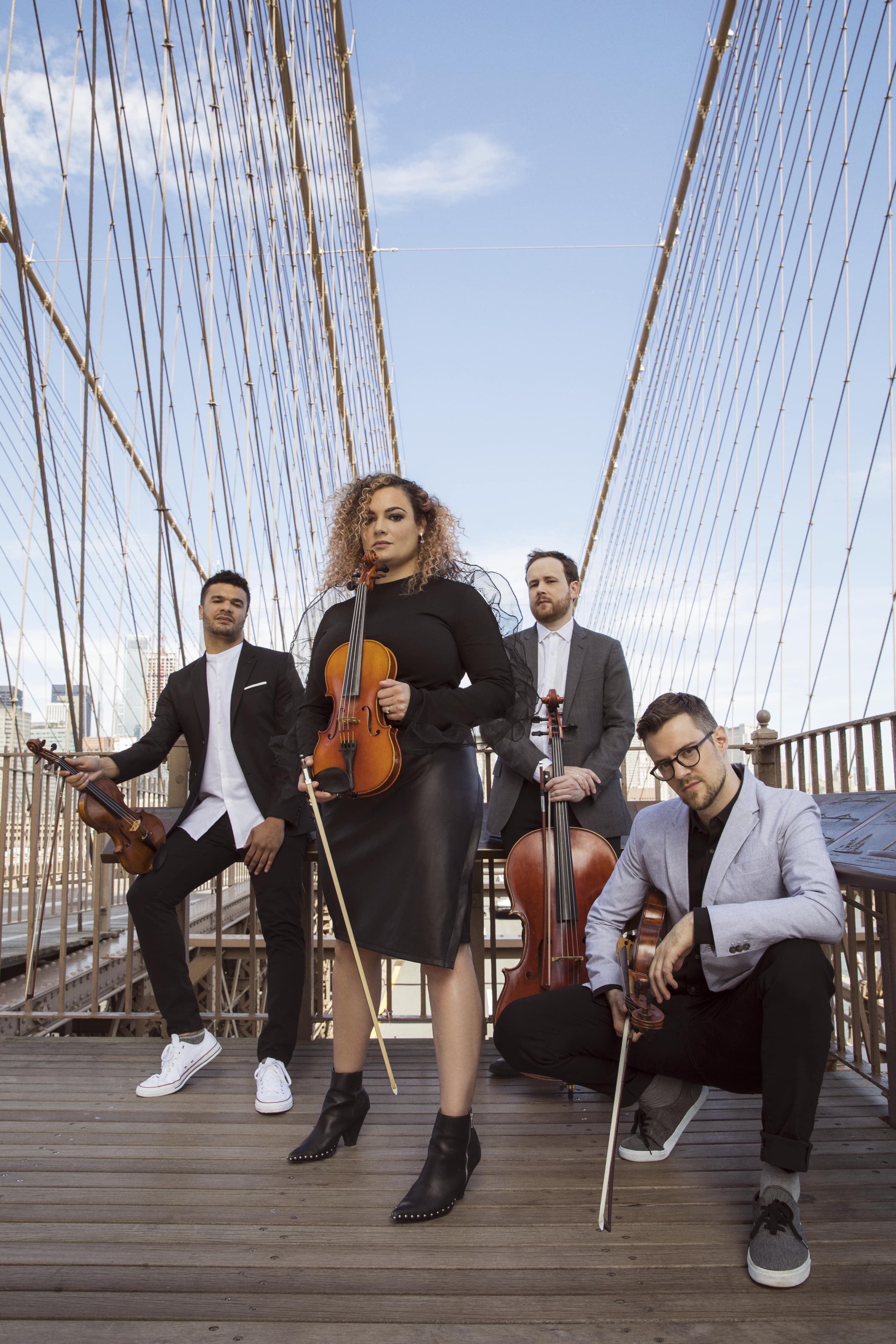 PUBLIQartet, Curtis Stewart, Jannina Norpoth, Nick Revel and Hamilton Berry. PUBLIQartet, Curtis Stewart, Jannina Norpoth, Nick Revel and Hamilton Berry.