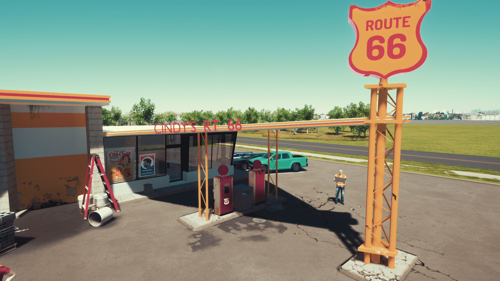 “Gas Station” by Ethan Tate