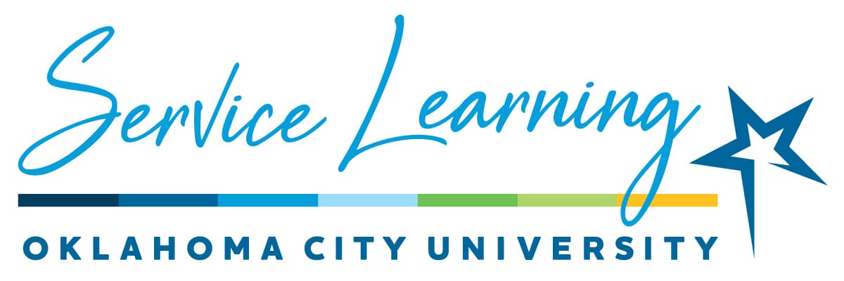 Service Learning at Oklahoma City University with star logo