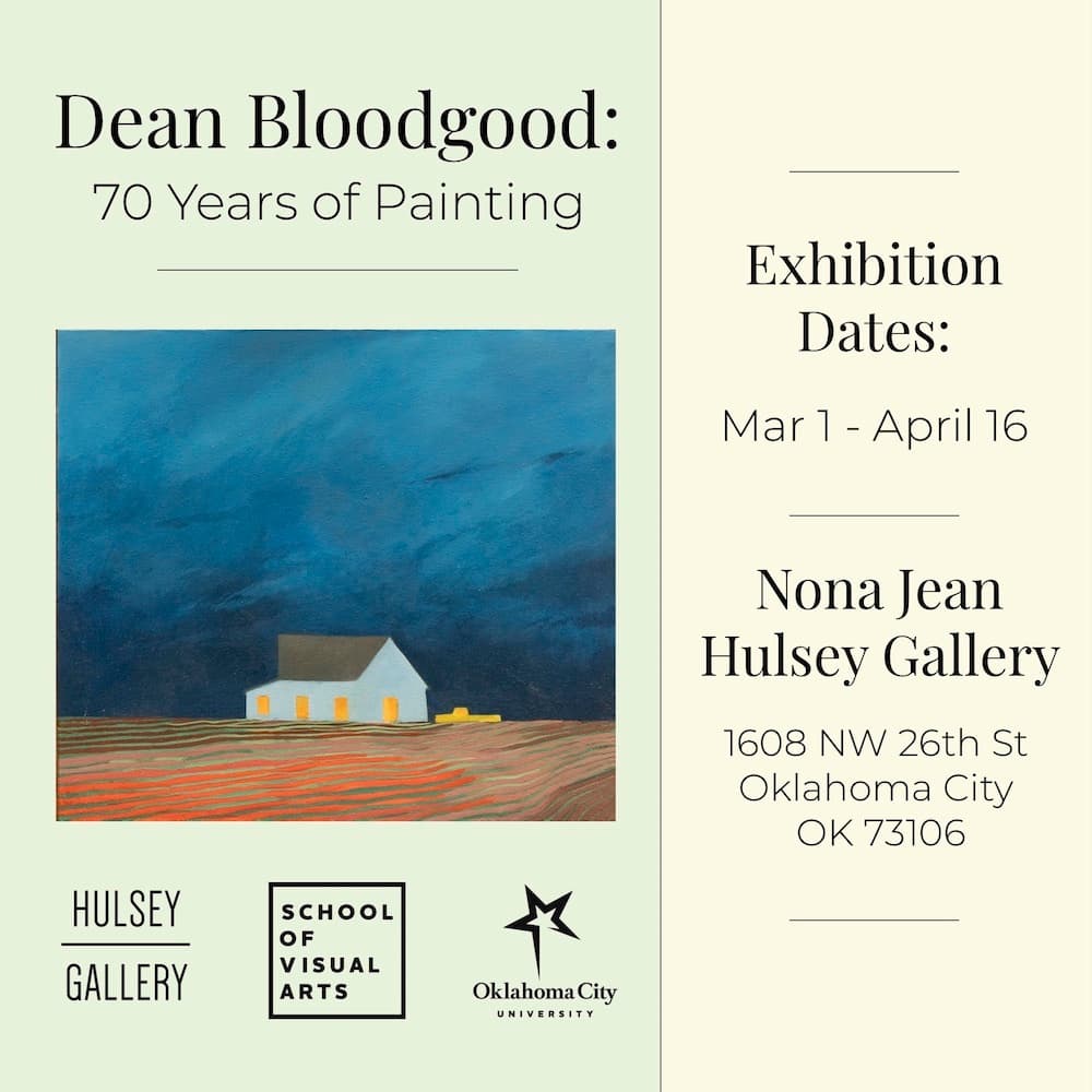 Dean Bloodgood: 70 years of painting - exhibit poster