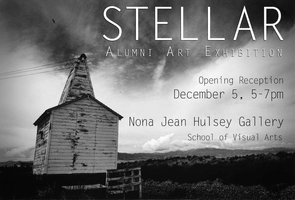 Stellar • Alumni Art Exhibition • Opening Reception December 5, 5–7pm • Nona Jean Hulsey Gallery • Oklahoma City University
