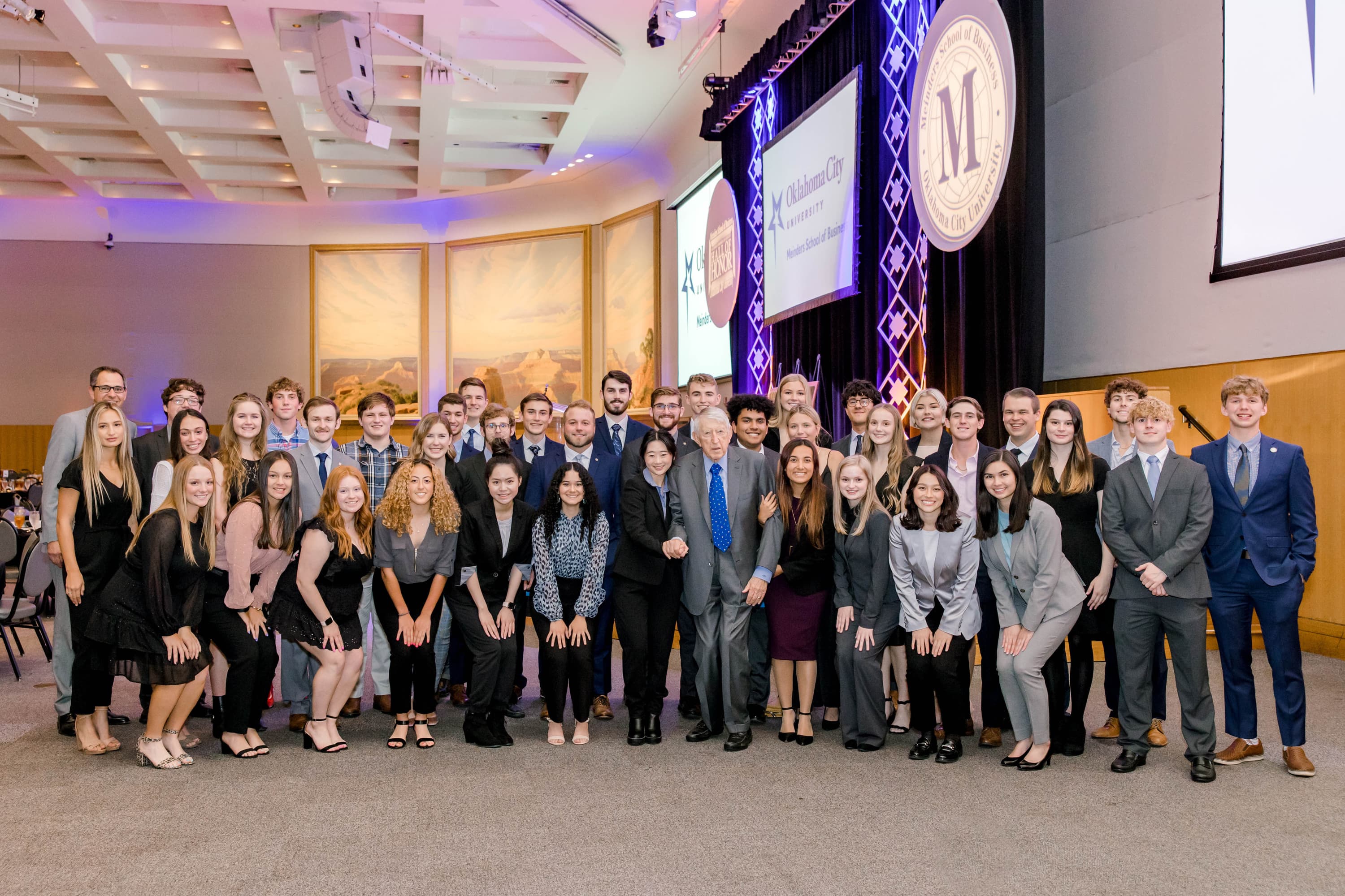 Meinders Fellows with Herman Meinders at the 2021 Hall of Honor