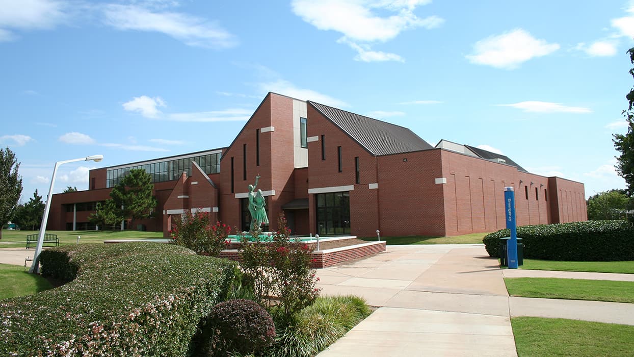 The North facade of the Ann Lacy Center for Dance & Entertainment