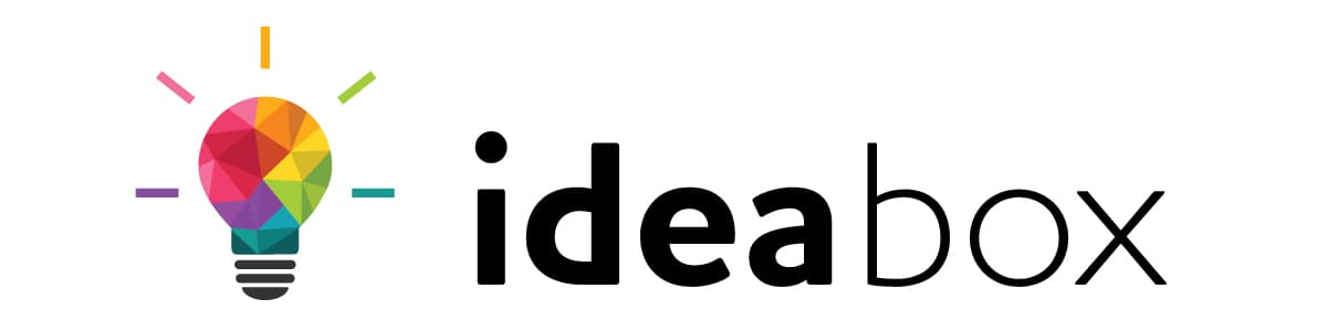 The Idea Box logo, a multicolored light bulb.