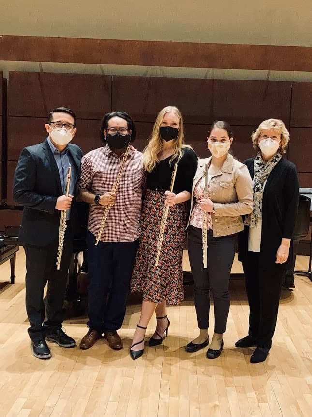 Velasco and masterclass performers