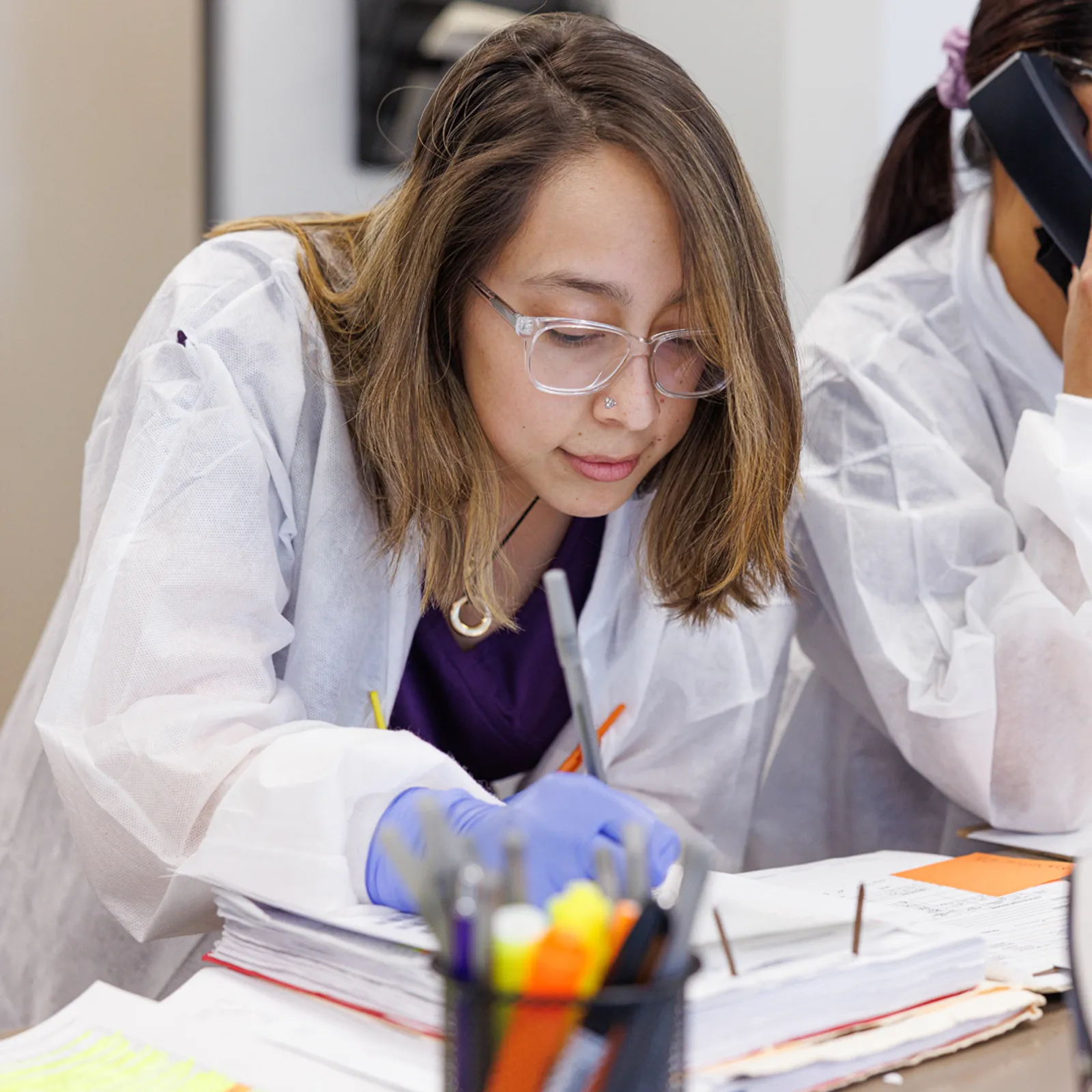 Olgam Life blood plasma technician