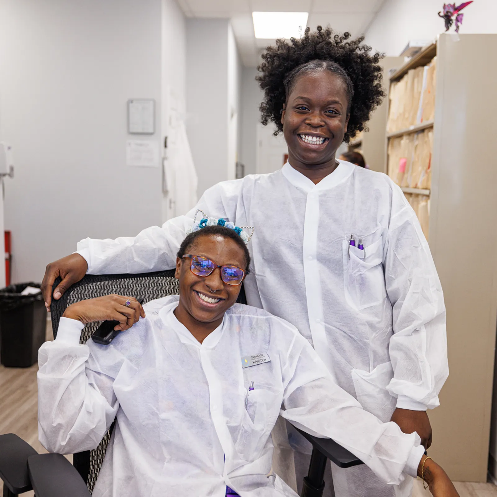 Olgam Life blood plasma technicians