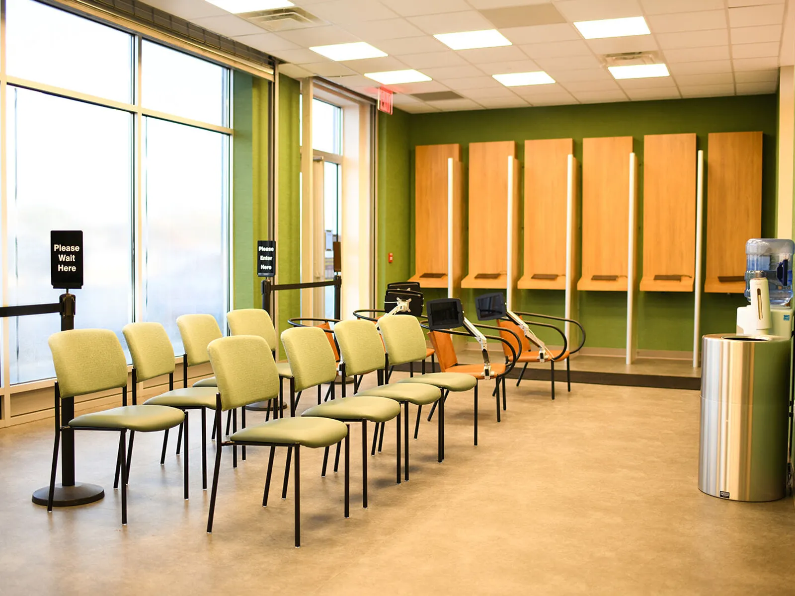 Olgam Life blood plasma waiting area