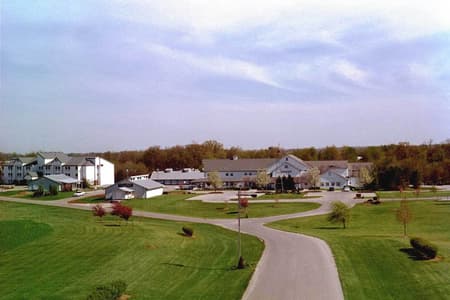 Gasthoff Amish Village from a distance