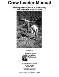 Volunteers for Outdoor Arizona Crew Leader Manual cover