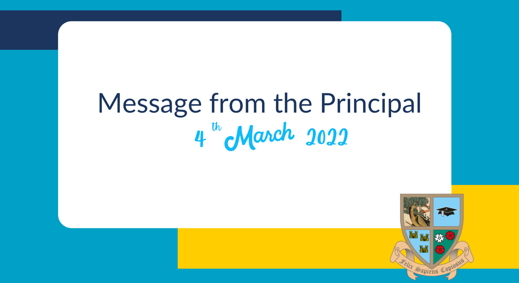 220304 message from the principal