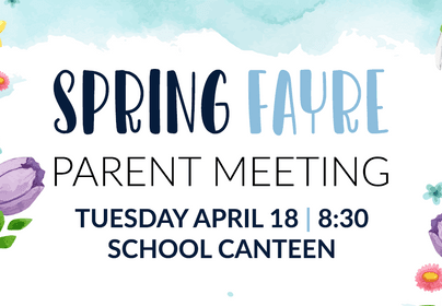 Spring Fayre 2023 parent meeting 18 04 23