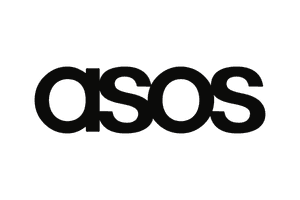 Image shows the logo for Asos brand.