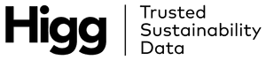 Image of Higg logo plus text stating "Trusted Sustainability Data"