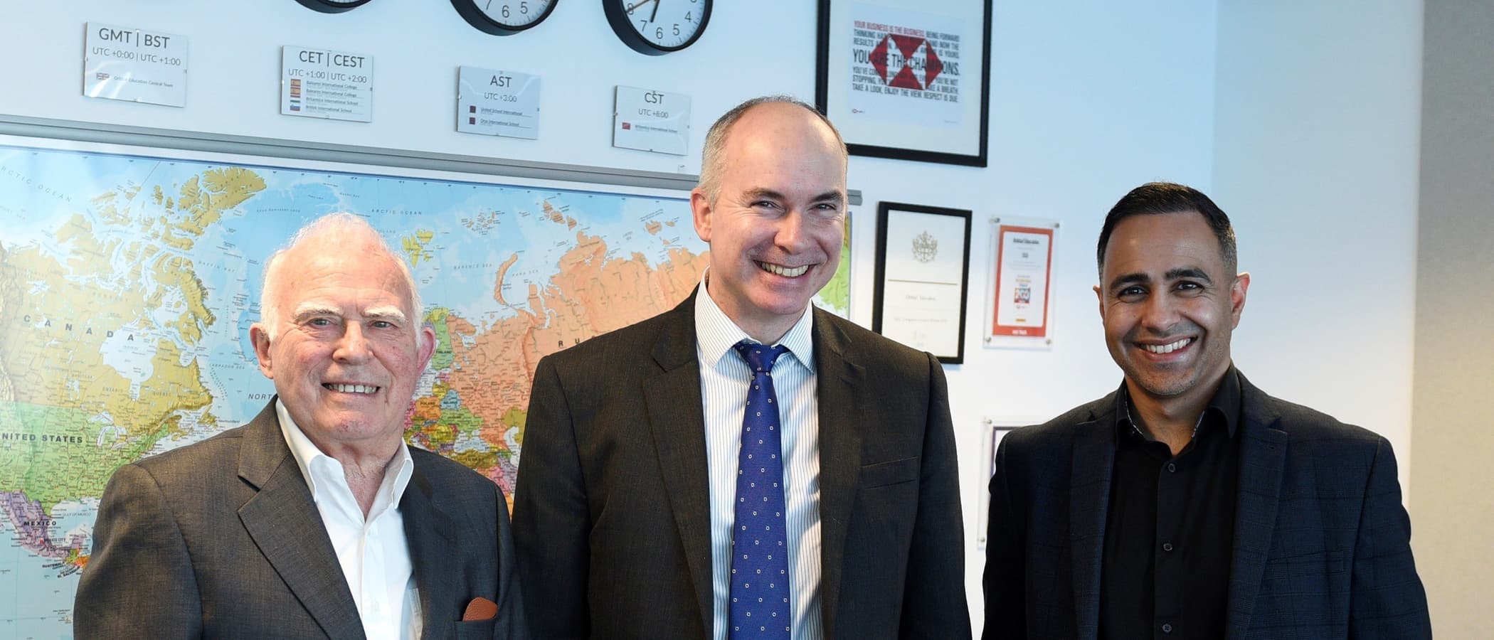 Orbital and HSBC team members sign the deal