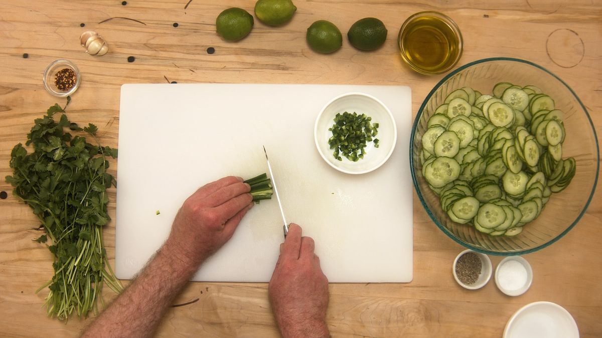 Cilantro Lime Cucumber Salad step 3