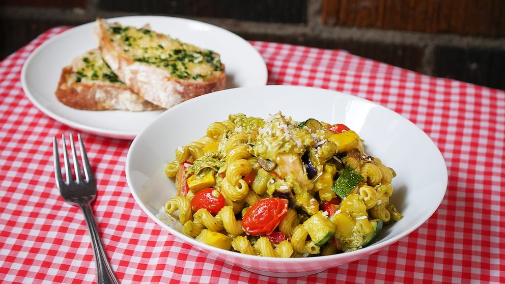 Chicken pesto pasta