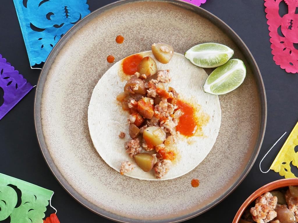 Chorizo con papas