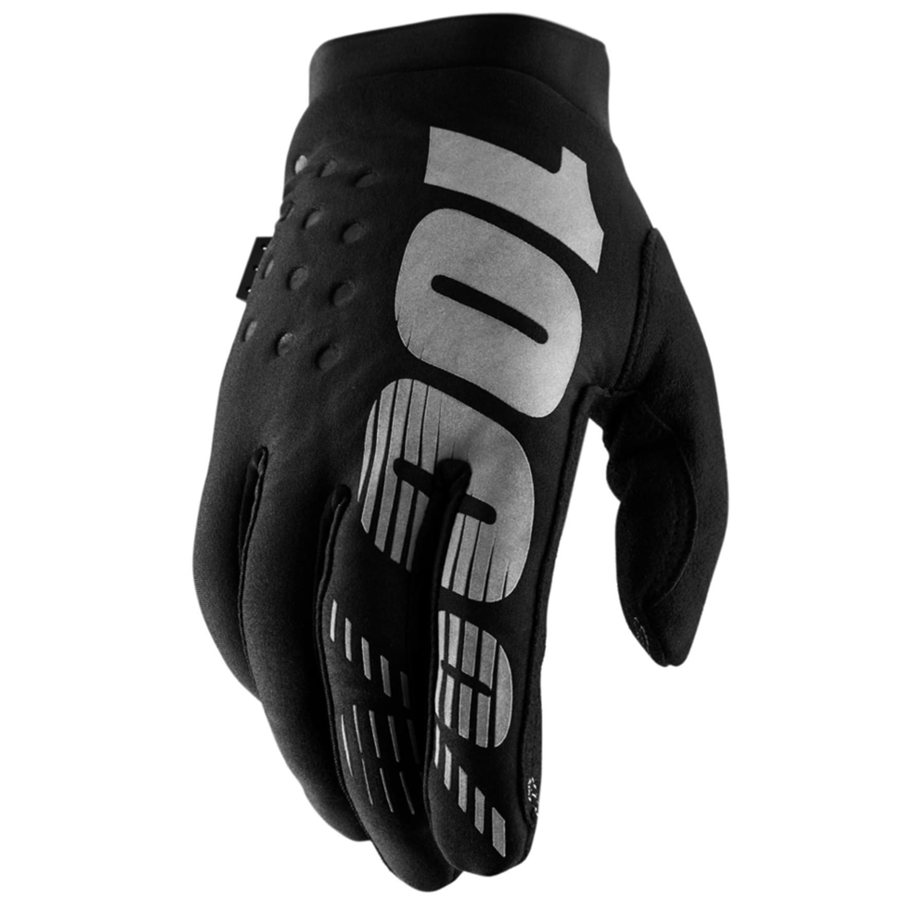 100 Brisker Cold Weather Gloves Black Grey