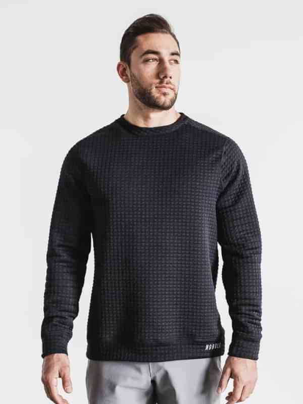 Nobull Mens Quilted Crew Pullover