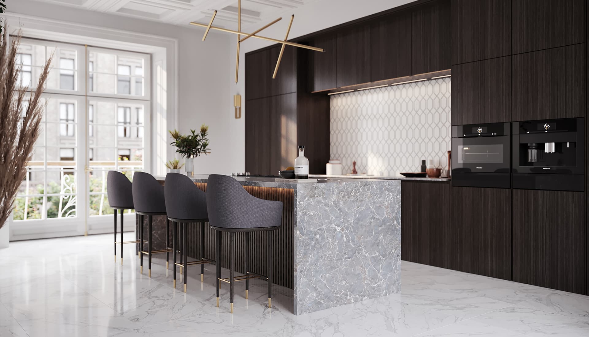 Carreau de porcelaine émaillée rectifié adouci La Marca Statuarietto de 60 x 120 cm / 24 x 48 po