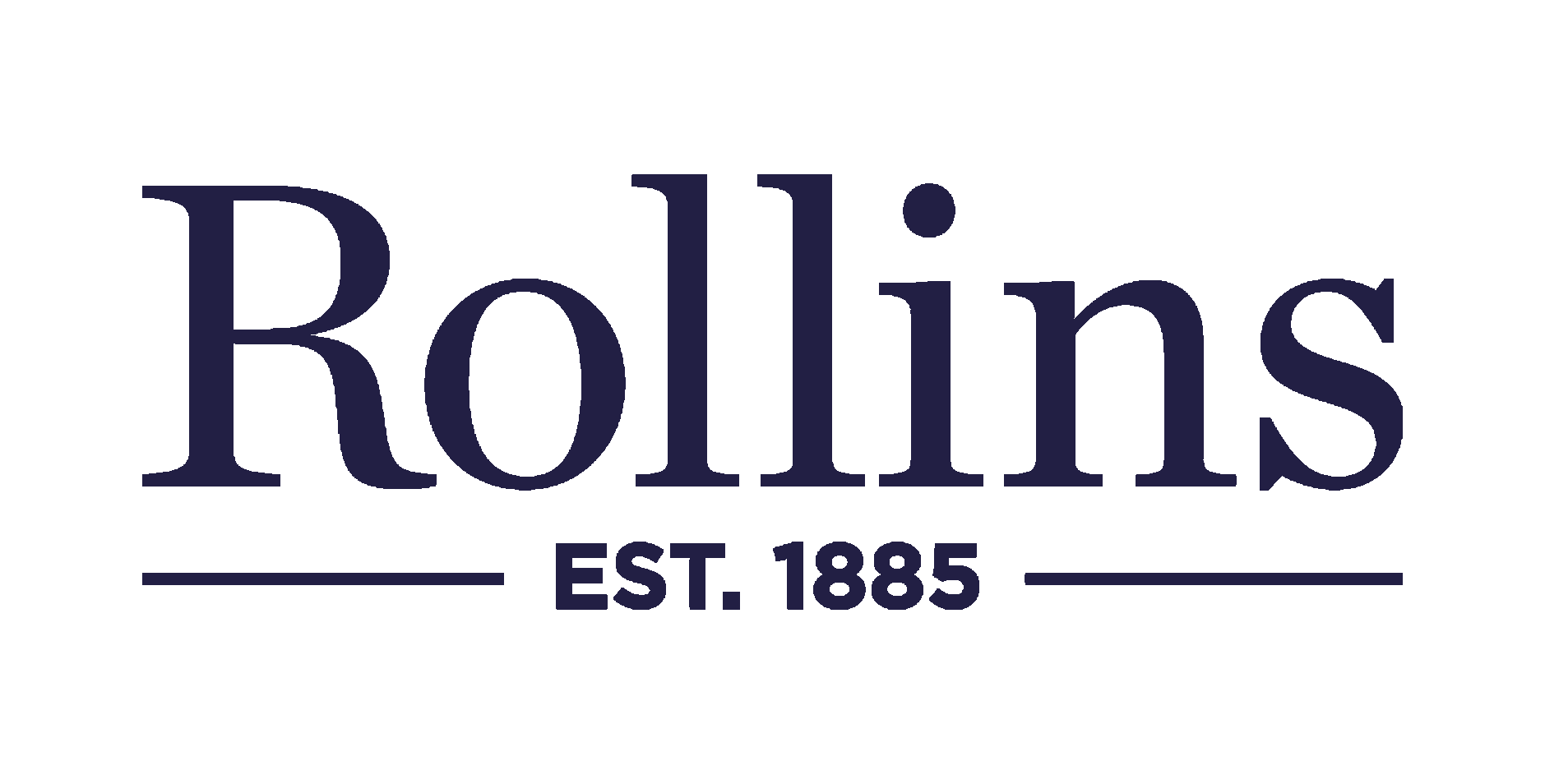 Rollins College logo dark blue