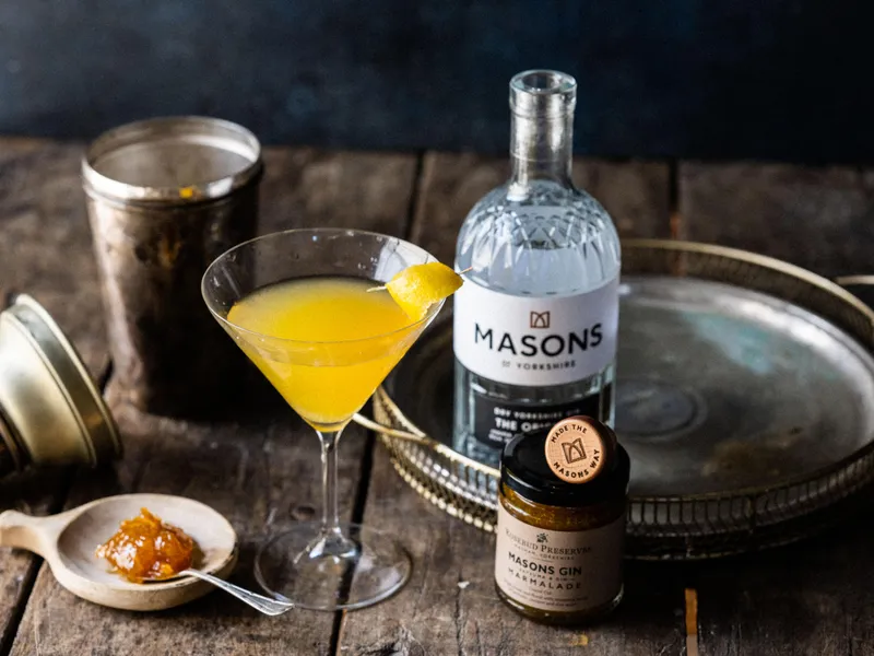 Masons Gin & Marmalade Cocktail - landscape