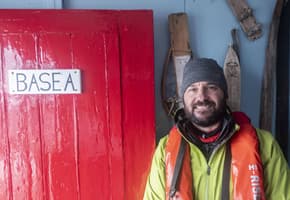 Antarctica peninsula lockroy station diego portrait
