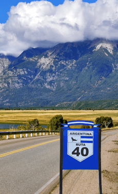 Argentina ruta 40 road canva