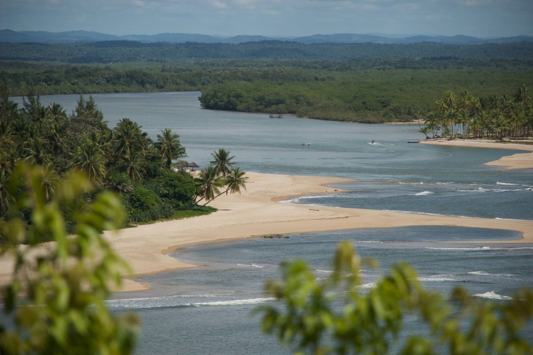 Brazil bahia boipeba island along the estuary