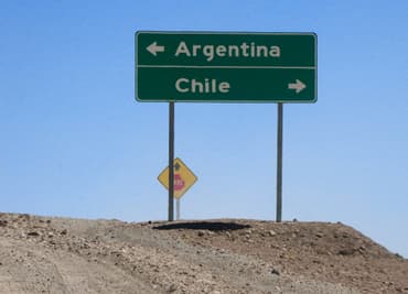 Chile atacama road sign chris bladon