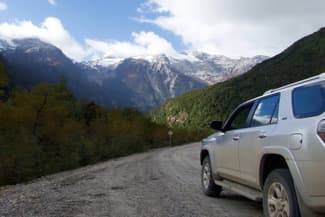 Chile patagonia aysen driving exploradores valley