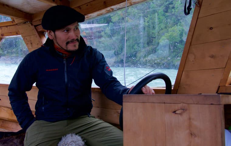 Chile patagonia aysen tortel captain of boat fjords