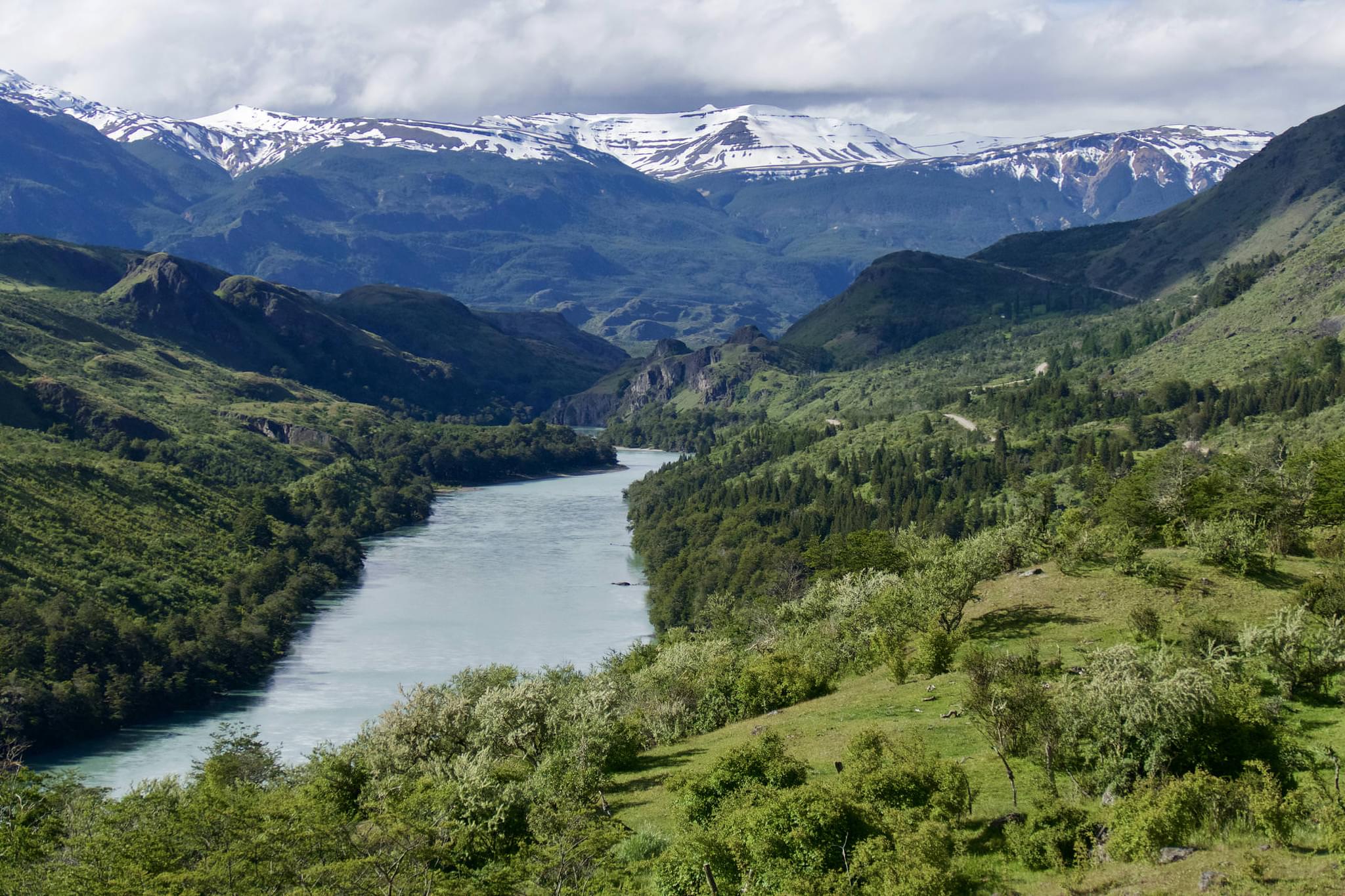 Chile patagonia carretera austral approaching cochrane