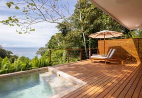 Costa rica osa peninsula c el remanso plunge pool view