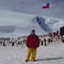 David antarctica chilean flag gentoos