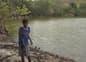 Nicaragua ometepe boy with fishing catch