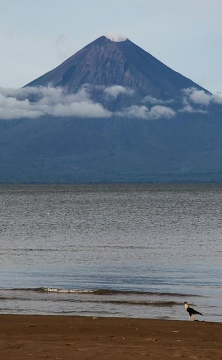 Nicaragua ometepe looking over bay to maderas volcano