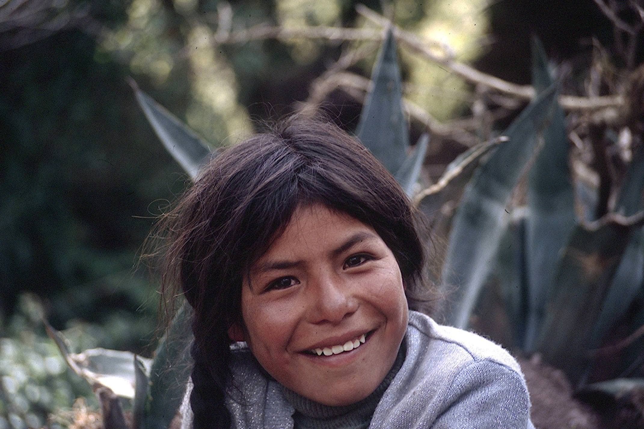 Peru amazon girl smiling
