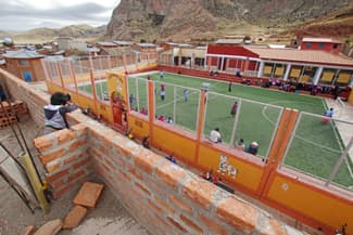 Peru pucara boy watching football chris bladon