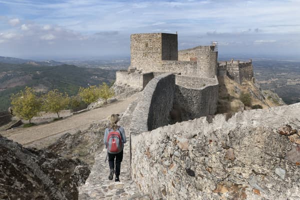 Portugal alentejo marvao castle hiker
