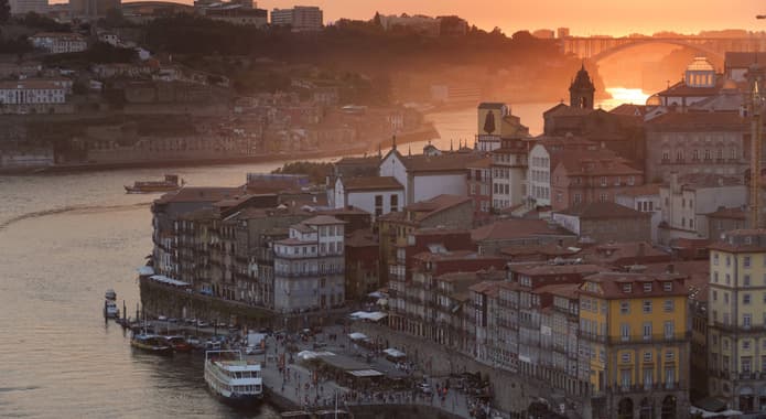 Portugal porto sunset