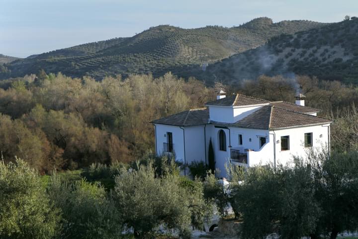 Spain andalucia cordoba subbetica casa olea close up smoking chimney c diego