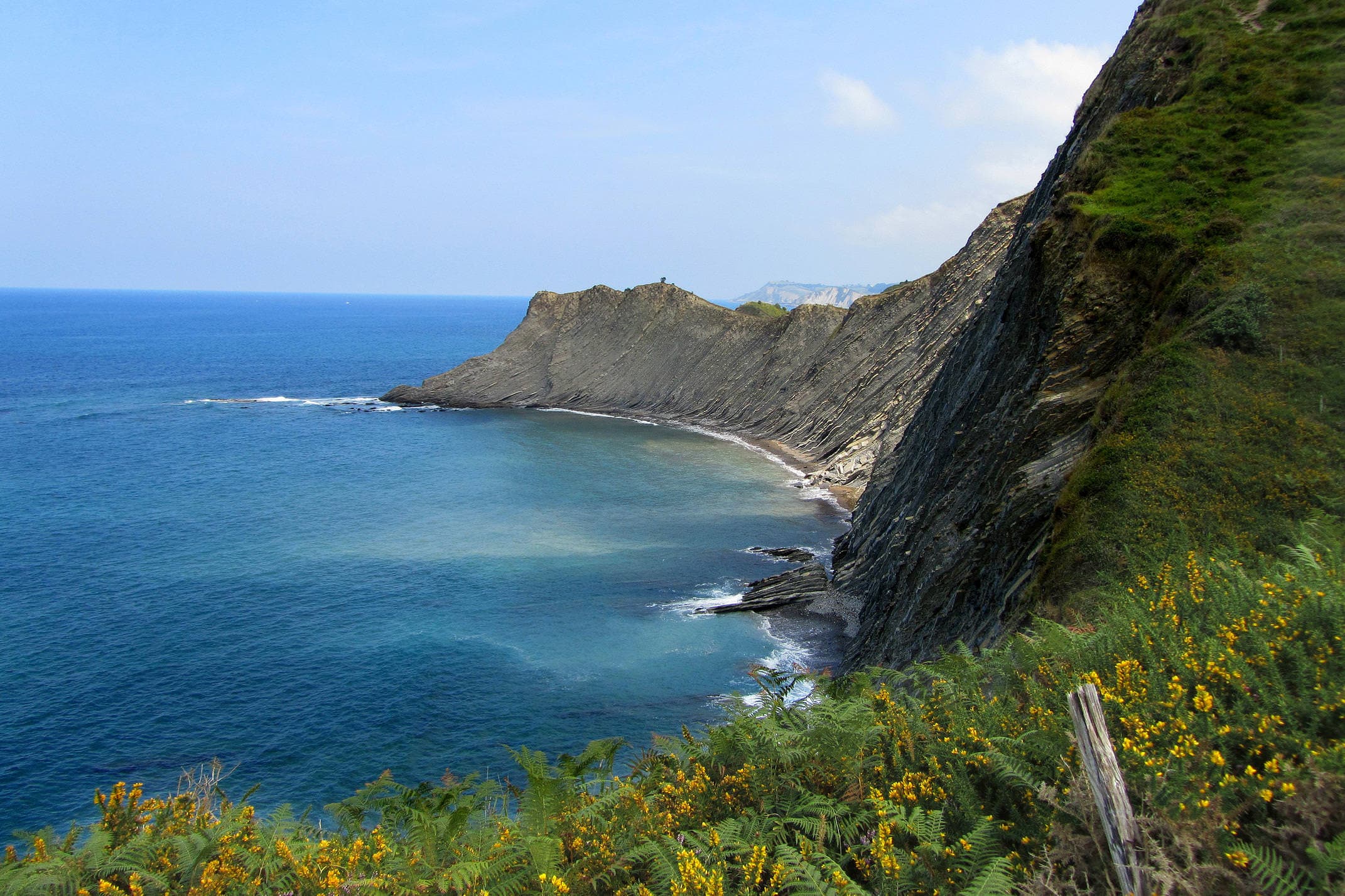 Spain basque inn to inn camino del norte zumaia cliffs 4
