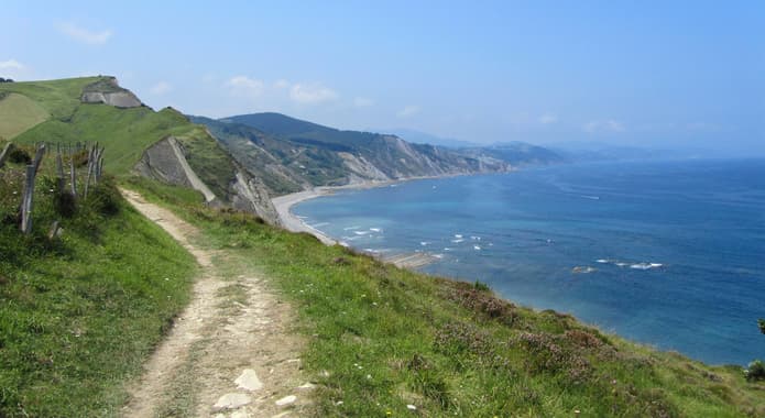 Spain basque inn to inn camino del norte zumaia cliffs trail