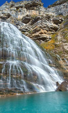 Spain huesca pyrenees ordesa coladecaballo waterfall c lunamarina