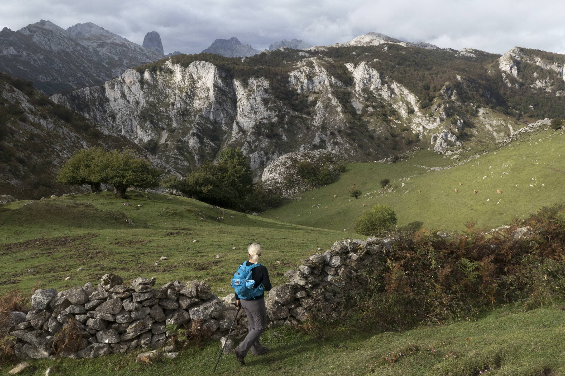 Spain picos de europa asturias cabrales caoru roman route urriellu naranjo valfrio hiker c diego