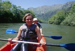 Spain picos de europa canoeing cares river smiling faces